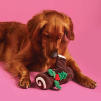 Yule Log Snuffle Holiday Dog Toy