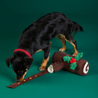 Yule Log Snuffle Holiday Dog Toy