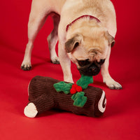 Yule Log Snuffle Holiday Dog Toy
